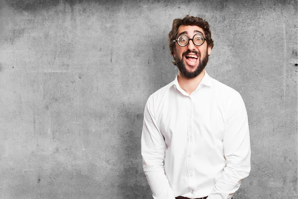 Hombre tonto feliz — Foto de Stock