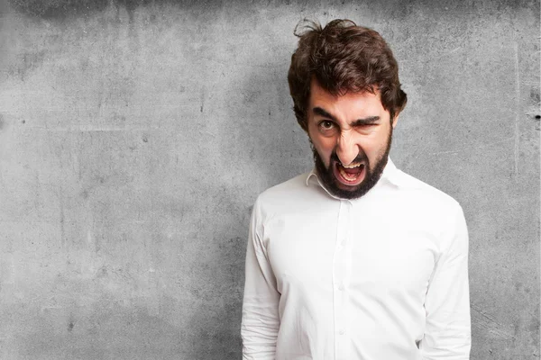 Angry crazy man — Stock Photo, Image