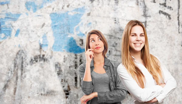 Rubia mujer feliz — Foto de Stock