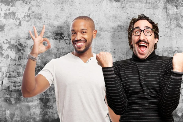 Uomo pedante che celebra gesto — Foto Stock