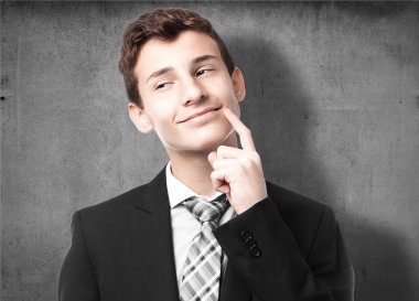 Businessman thinking portrait