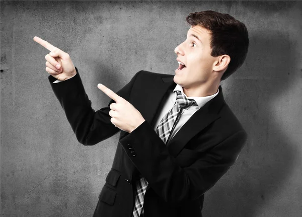 Businessman pointing — Stock Photo, Image