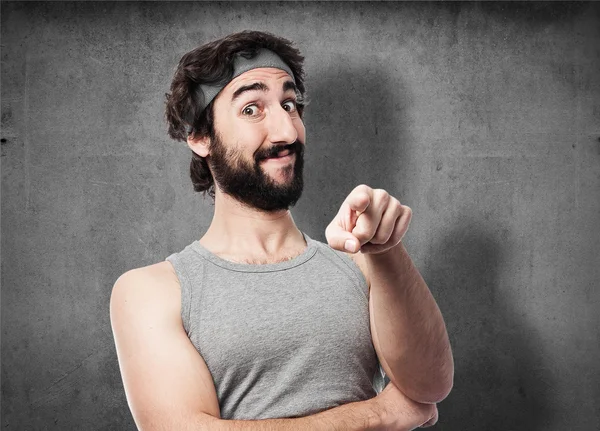 Sportsman indicando — Foto Stock