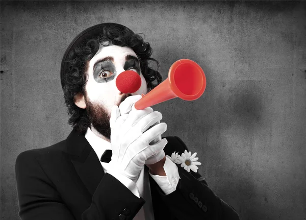 Clown i ett parti — Stockfoto