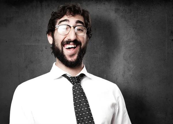 Businessman laughing portrait — Stock Photo, Image