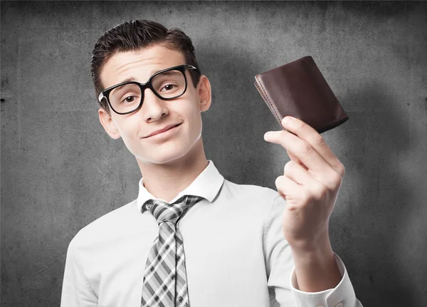 Businessman with a wallet — Stock Photo, Image