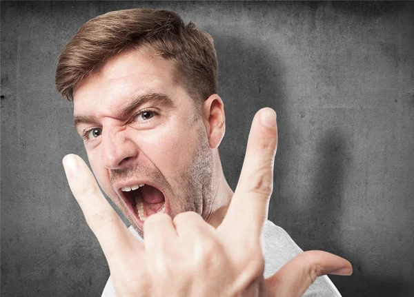 Disagreement man sign — Stock Photo, Image