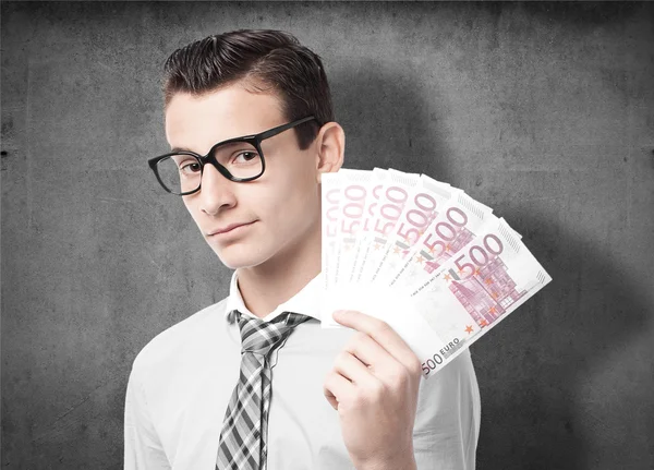 Businessman with money — Stock Photo, Image