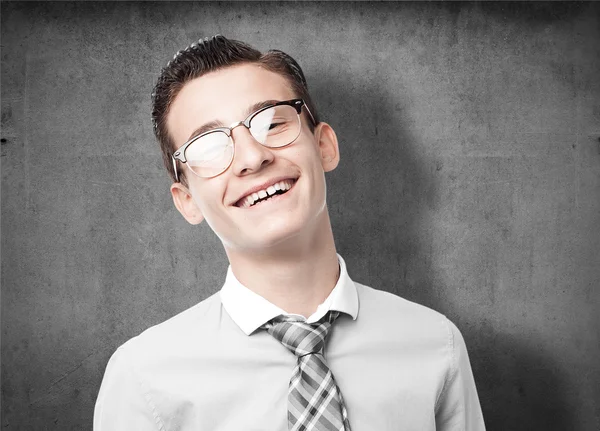 Businessman laughing portrait — Stock Photo, Image