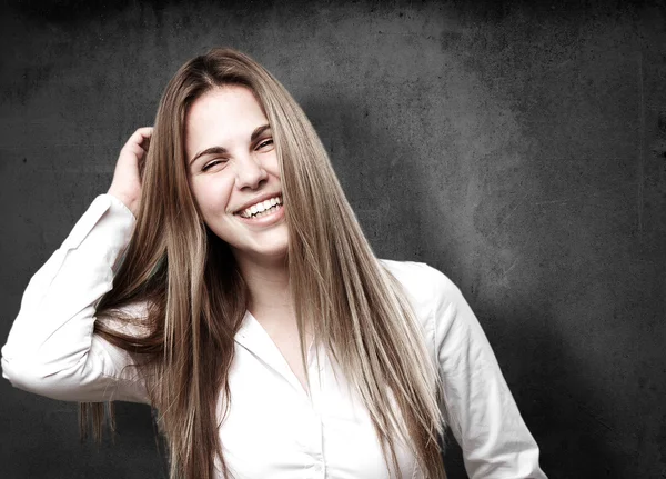 Blond happy woman — Stock Photo, Image