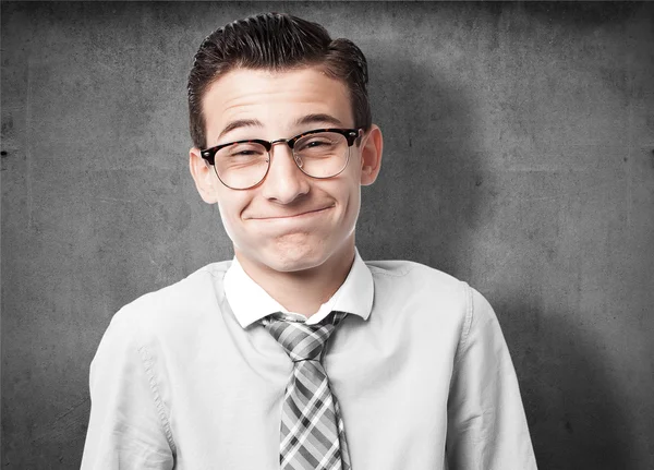 Zakenman lachen portret — Stockfoto