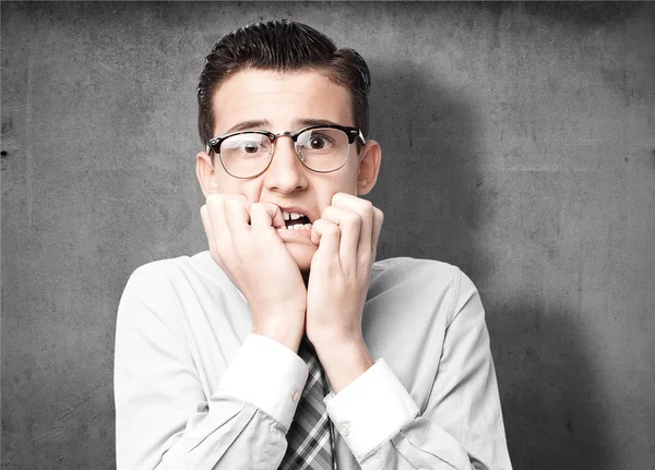 Worried businessman portrait — Stockfoto