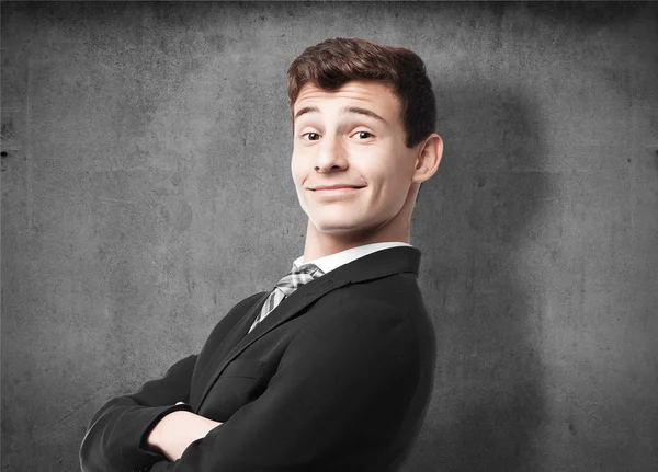 Satisfied businessman — Stock Photo, Image