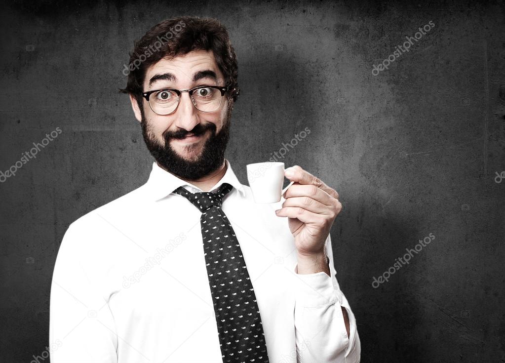 businessman with coffee cup