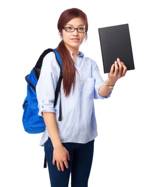  Çinli kadın ile küçük kitap düşünme