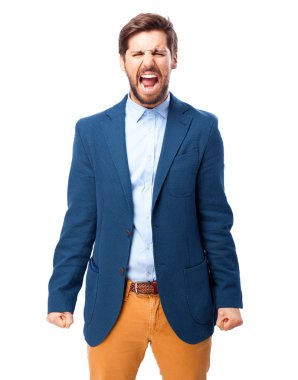 bağıran kızgın işadamı