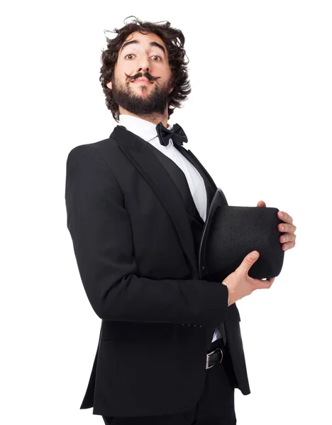 Elegant crazy man — Stock Photo, Image