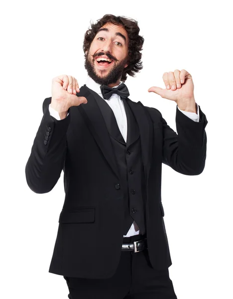 Elegant crazy man — Stock Photo, Image