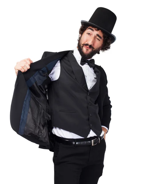 Elegant crazy man — Stock Photo, Image