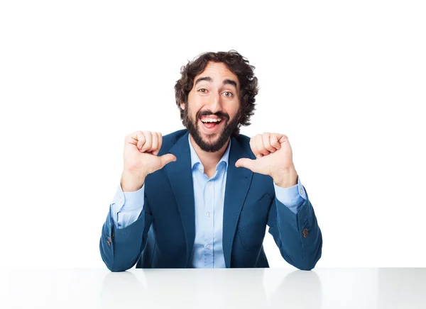 Proud businessman happy concept — Stock Photo, Image