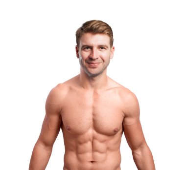 mutlu genç adam güçlü kavramı