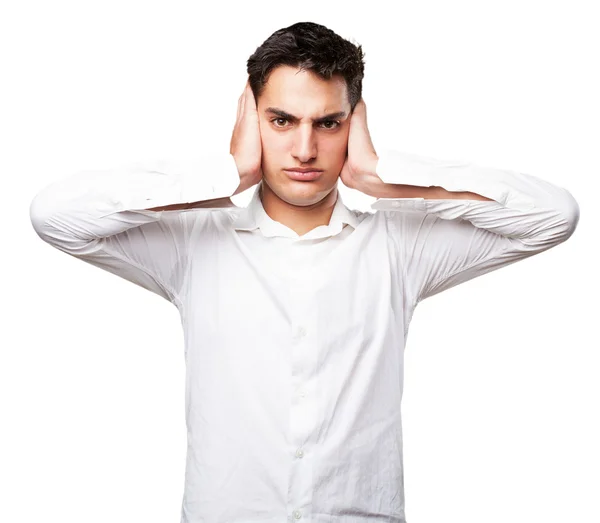 Loco joven bromeando — Foto de Stock