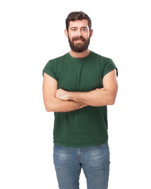 Gülümseyen genç adam