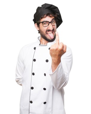 kızgın aşçı adam katılmıyorum işareti