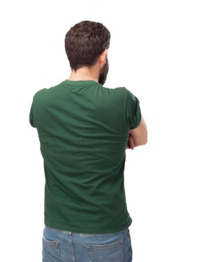 kızgın genç adam geri