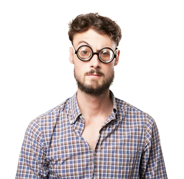 Crazy young man joking — Stock Photo, Image