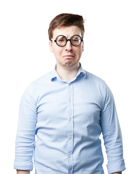 Crazy young man crying — Stock Photo, Image