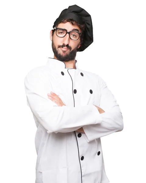 Feliz cocinero hombre orgulloso pose —  Fotos de Stock