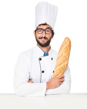 adam ekmek ile mutlu pişirmek