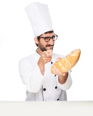 adam ekmek ile mutlu pişirmek