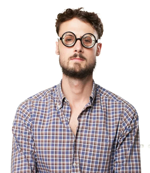 Crazy young man angry pose — Stock Photo, Image