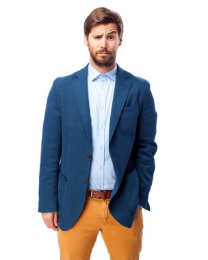 mutlu işadamı gurur pozu