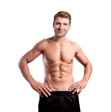 memnun sarışın adam