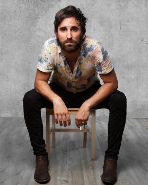 Studio poz rock müzisyeni