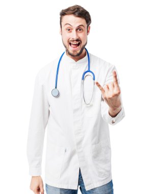 çılgın doktor adam katılmıyorum işareti