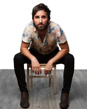 rock yıldızı stüdyosunda poz