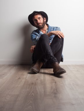 Studio poz rock müzisyeni