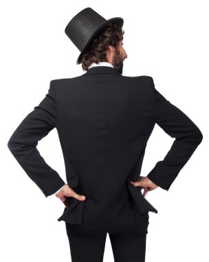 mutlu yasaktır adam geri poz