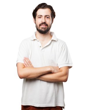 Gülümseyen genç adam