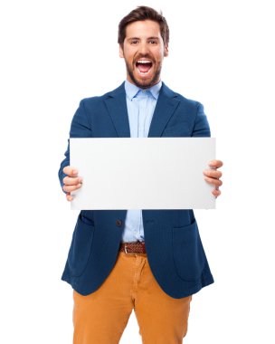 mutlu işadamı ile bayrak