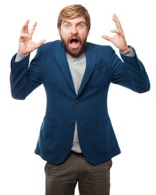 bağıran kızgın işadamı