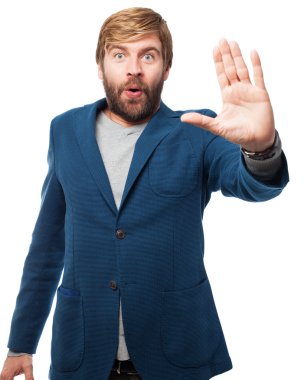 sürpriz işadamı dur jest