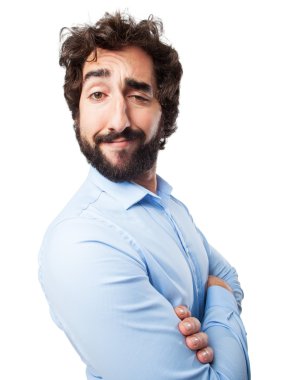 gururlu genç adam kendine güvenen poz