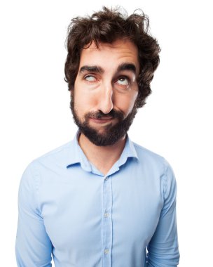 esneme sıkıcı genç adam