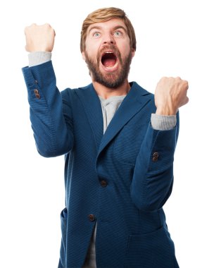 mutlu işadamı kutluyor kavramı