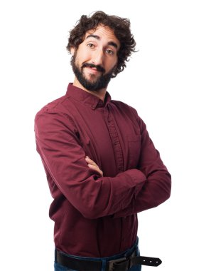 Gülümseyen genç adam